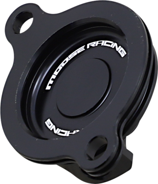 MOOSE RACING Machined Oil Filter Cover Black 