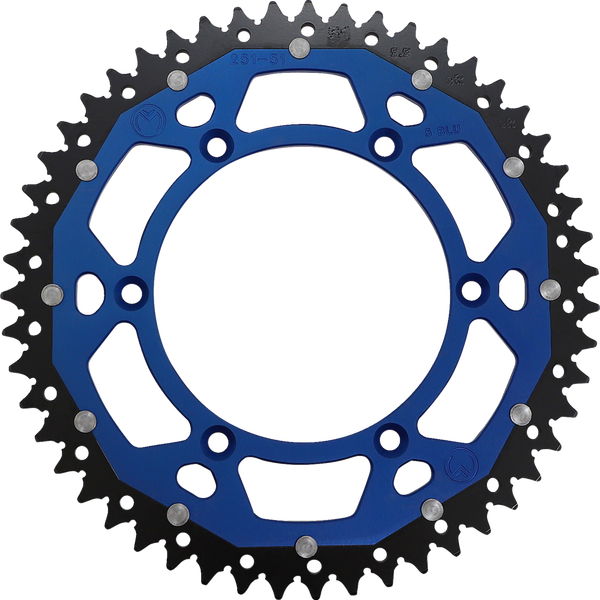 MOOSE RACING Dual Sprocket Blue 