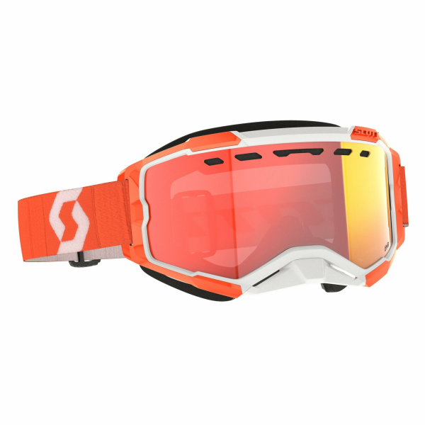 Scott Goggle Fury Snow Cross orange enhancer red chrome