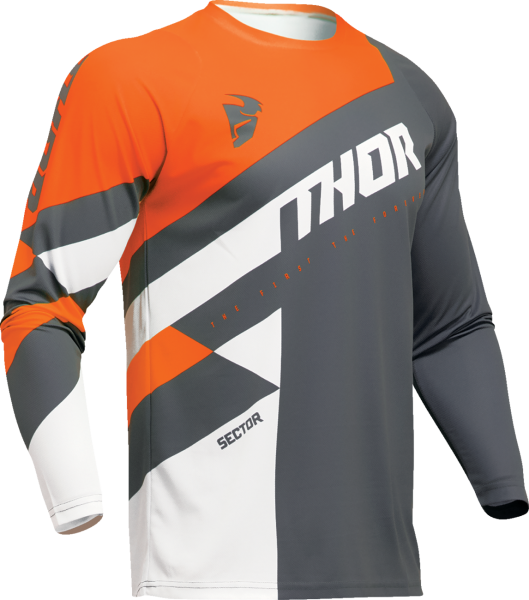 Combo Echipament Mx/Enduro Thor Sector Checker Charcoal/Orange-7