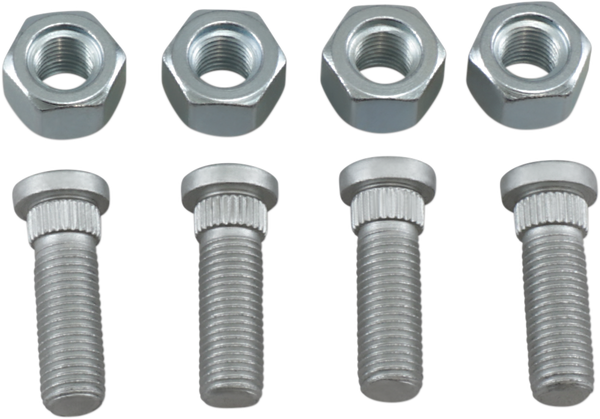 MOOSE RACING Wheel Stud-nut Kit Silver 