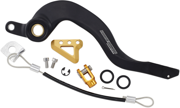 MOOSE RACING Brake Pedal Black, Gold 