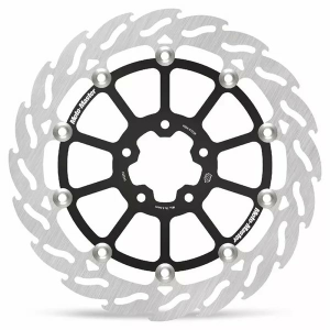 MOTO-MASTER Flame Series Floating Rotor Black, Silver 