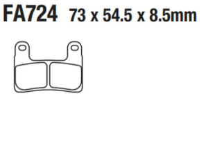 Placute frana fata TRW Carbon RACING BMW S 1000RR/R 1250R / RT '19-/ R 1250GS / ADV '19 -/S 1000XR '19 -