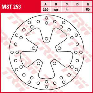 Disc frana fata/spate TRW APRILIA SCARABEO 250 '07-'10/LEONARDO 250 '99-'04/SPORT CUBE 300 '08-'13