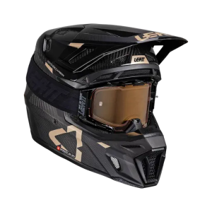 Casca Leatt 9.5 Carbon V25 Black/Gold + Ochelari