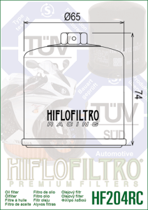 Filtru ulei HONDA CBR250-1000 RR Hiflofiltro HF204RC