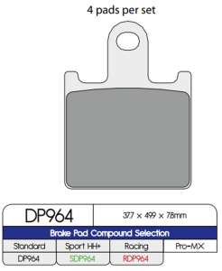 Standard Sintered Metal Brake Pads