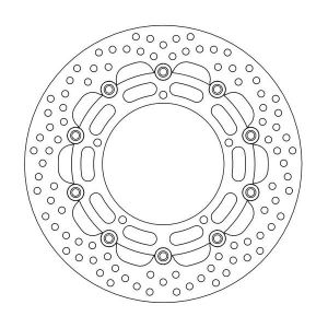 Halo Series Floating Rotor Black, Stainless Steel