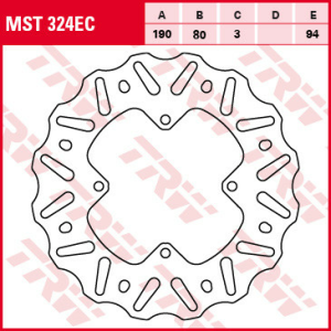 Disc frana spate TRW HONDA CR 80 '92-'02/CR 85 '03-'08/CRF 150 '07-'19