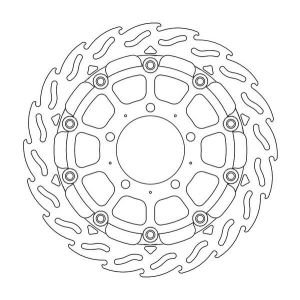 Flame Series Rotor Race Black, Steel