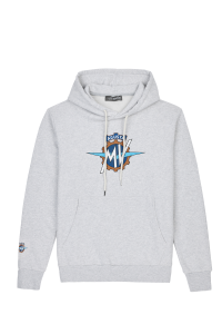 MV AGUSTA LOGO CROWN HOODIE GREY MELANGE