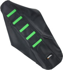 MOOSE RACING Seat Cover Ribbed Kaw Grn Black 