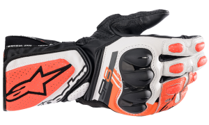 Manusi Alpinestars SP-8 V3 Black/White/Fluorescent Red