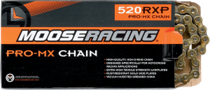 MOOSE RACING 520 Rxp Pro-mx Chain Gold 