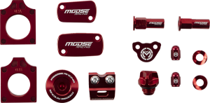 MOOSE RACING Bling Pack Kit Red, Anodized 