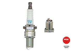 Iridium Spark Plug Silver, White