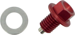 MOOSE RACING Magnetic Drain Plug Red 