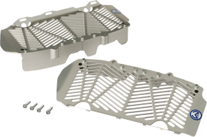 MOOSE RACING Billet Radiator Guards Silver 