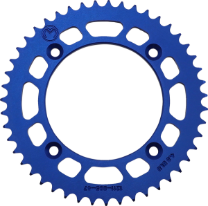 MOOSE RACING Rear Aluminum Sprocket Blue 