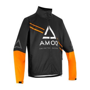 AMOQ Apex Racing Jacket Black/Orange/White XS