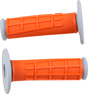 MOOSE RACING Comp Diamond Half Waffle Grips Orange 