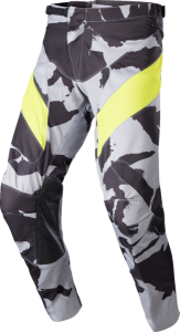 Pantaloni Copii Alpinestars Racer Tactical S23 Camo Grey/Yellow