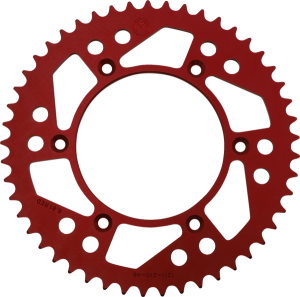 MOOSE RACING Rear Aluminum Sprocket Red 