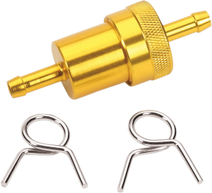 Anodized Aluminum Fuel Filter Gold 