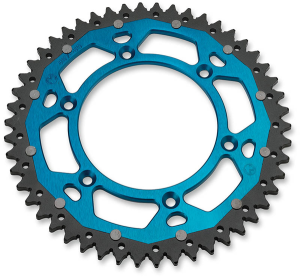 MOOSE RACING Dual Rear Sprocket Black, Blue, Anodized 