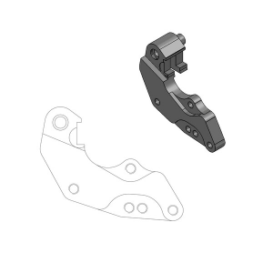 Relocation Bracket For Dakar 298 Mm Front Disk Black