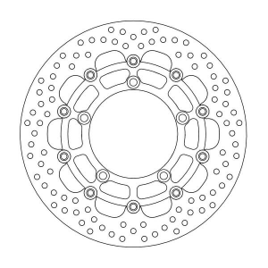 Halo Series Floating Rotor Black, Stainless Steel