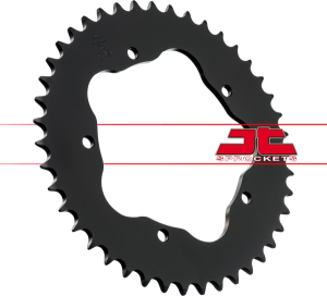 JT SPROCKETS Steel Rear Sprocket Black 