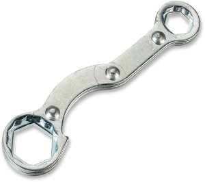 MOOSE RACING Combo Axle-spark Plug Wrench Silver, Polished 