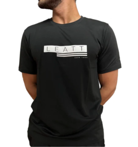 Tricou Leatt Black/White Logo