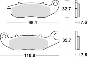 Placute frana fata TRW Organice HONDA CBF 125 '09-'16/CBR 125 '04-'17