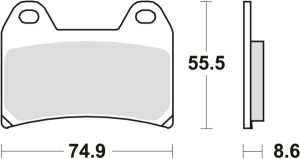 Placute frana fata TRW Sinterizate RACING APRILIA PEGASO 650 '05-'10/ BMW F 800 GT / R / S / ST '08-'16/KTM 790 ADV '19-/1090 ADV '17-/SUZUKI GSX 1200 '99-'01/YAMAHA XTX 660 04 -16 XJR 1200 '94-'98