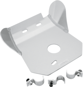 MOOSE RACING Aluminum Skid Plate Silver 