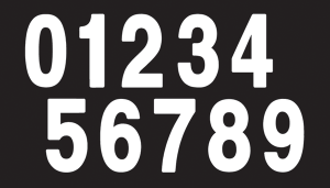 Pro Numbers White