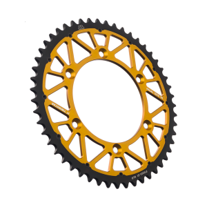 JT SPROCKETS Twinstar Steel-aluminum Hybrid Sprocket Black, Gold 