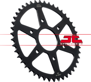 JT SPROCKETS Steel Rear Sprocket Black, Zinc Plated 