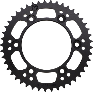 MOOSE RACING Rear Aluminum Sprocket Black, Powder-coated 