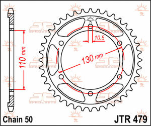 JT SPROCKETS Induction Hardened Black Zinc Finish Rear Sprocket Black, Zinc 