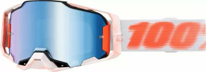 100% Armega Goggle White, Orange 