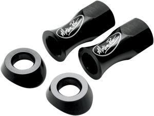 Extended Rim Lock Nuts Black, Gloss, White