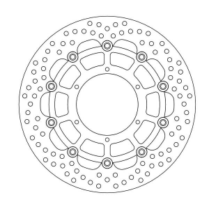 Halo Series Floating Rotor Black, Stainless Steel