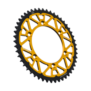 JT SPROCKETS Twinstar Steel-aluminum Hybrid Sprocket Black, Gold 