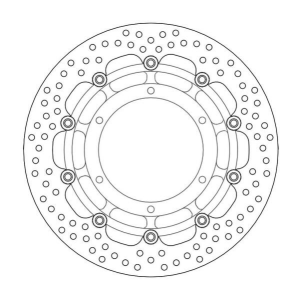 Halo Series Floating Rotor Black, Stainless Steel