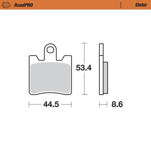 Roadpro Sinder Brake Pad Front