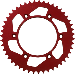 MOOSE RACING Rear Aluminum Sprocket Red 